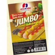 Ayamadu Jumbo Black Pepper Sausage | 8 pcs/pkt Ayamadu Jumbo Black Pepper Sausage | 8 pcs/pkt