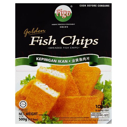 Figo Golden Fish Chip | 500 gm/pkt